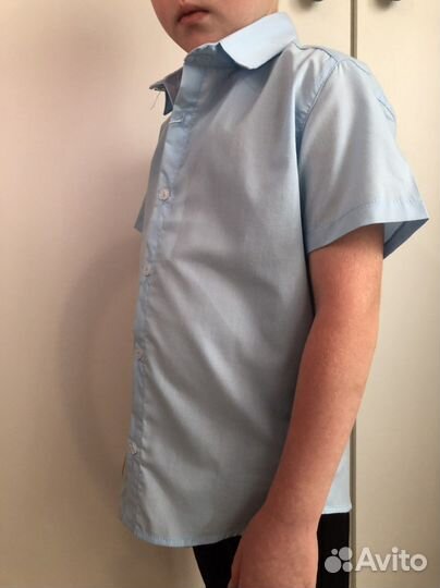 Рубашка голубая для мальчика