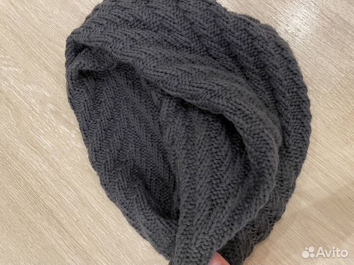 Комплект шапка снуд шерсть