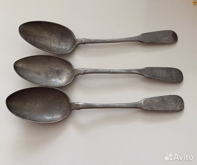 Ложка столовая серебро 84