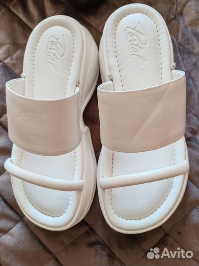 Шлепки женские 39 размер натуральная кожа
