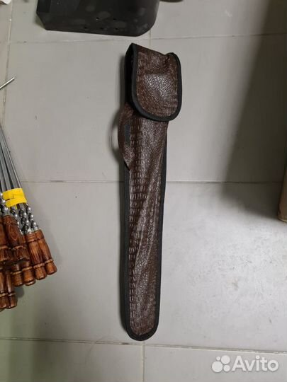 Набор шампуров в колчане кожзам