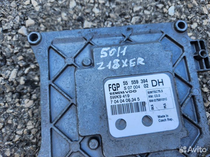 Opel Astra H Z16XER эбу Двигателя