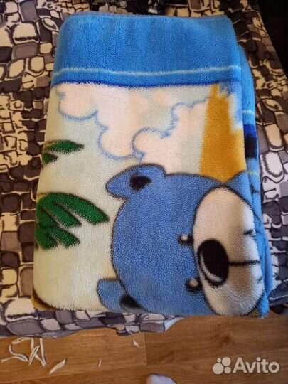 Плед детский плюшевый