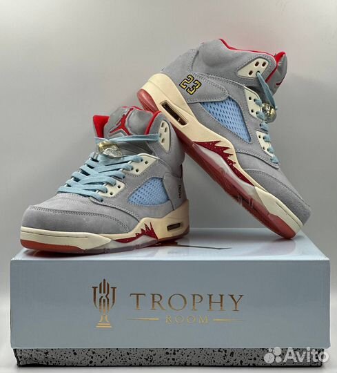 Кроссовки Мужские Nike Air Jordan 5 Retro Ice Blue