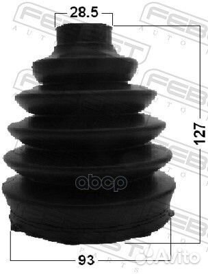 Пыльник шруса внешнего (комплект) PVC LCV 2717P