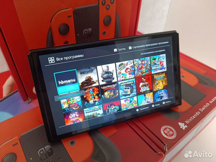 Новый Nintendo Switch Oled прошитый чип