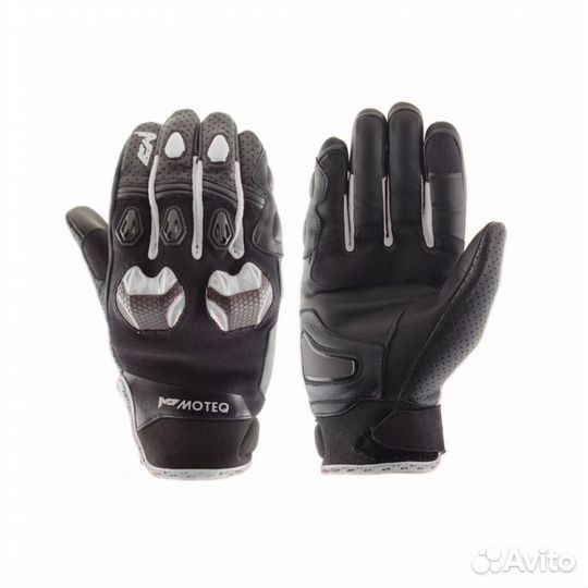 Мотоперчатки Moteq Stinger кожа black-white