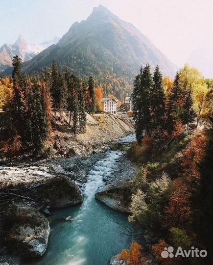 Тур поездка на Домбай 2 ночи 3-х раз питание