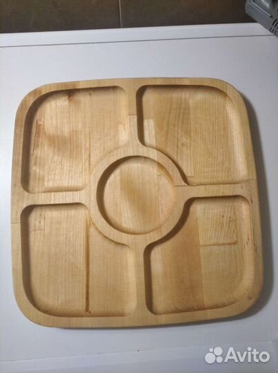 Менажница деревянная для закусок