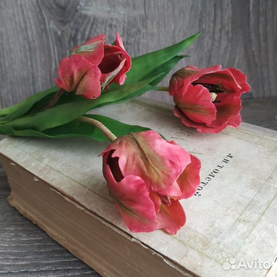 Тюльпаны цветы из полимерной глины