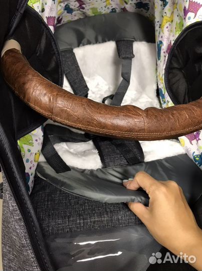 Коляска-санки Galaxy Glory Gloss серый