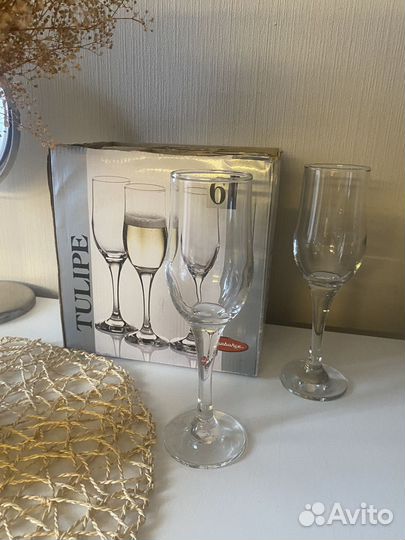 Фужеры для шампанского 6шт