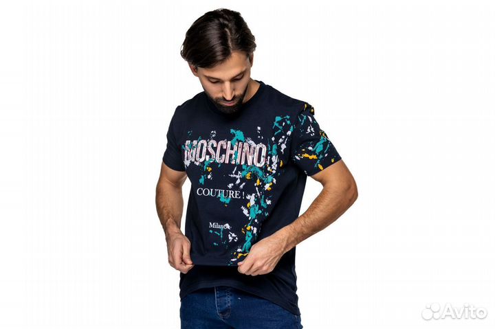 Футболка Moschino цвет синий 50 (L)