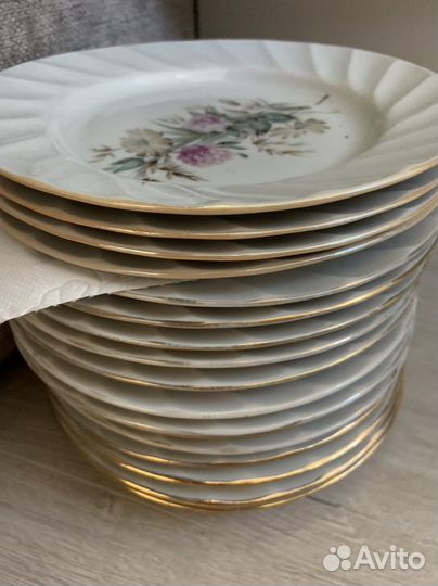 Столовый сервиз 6 персон «Клевер»ссср