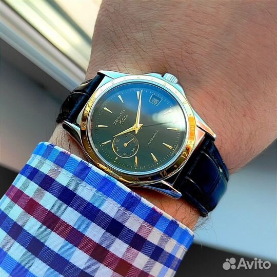 Zenith GMT Automatic Elite Dual Time Steel18K Gold