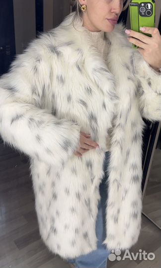 Шуба из эко меха длинная
