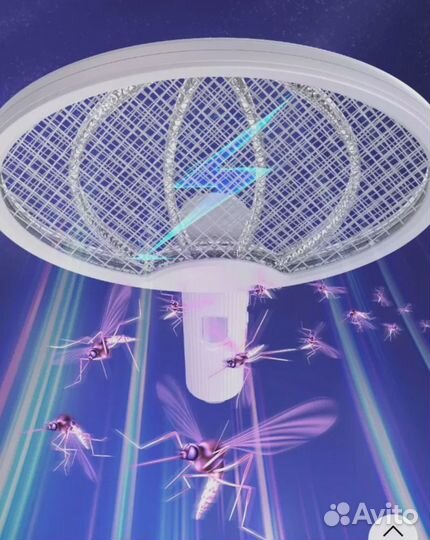 Мухобойка электрическая 2в1, складная