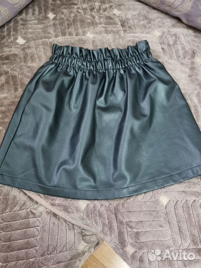 Юбка кожаная для девочки