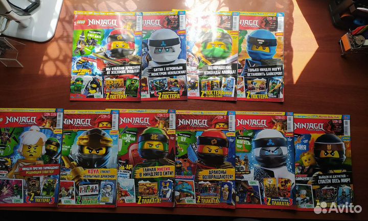 Журналы Lego ninjago, hidden side, nexo knights