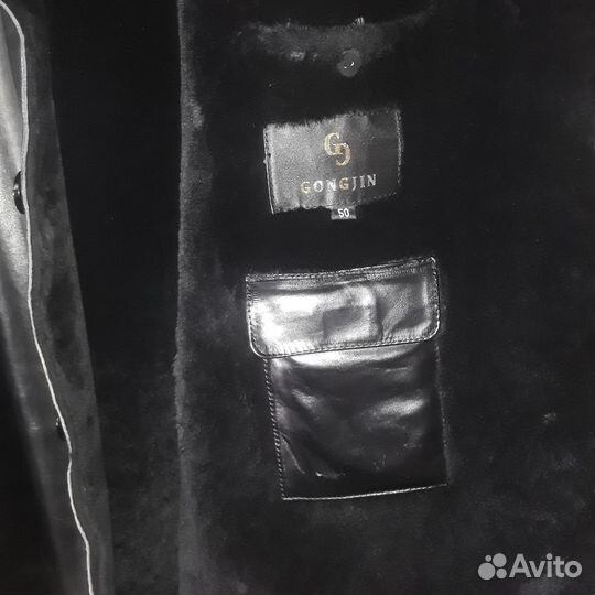 Кожаная дубленка мужская новая