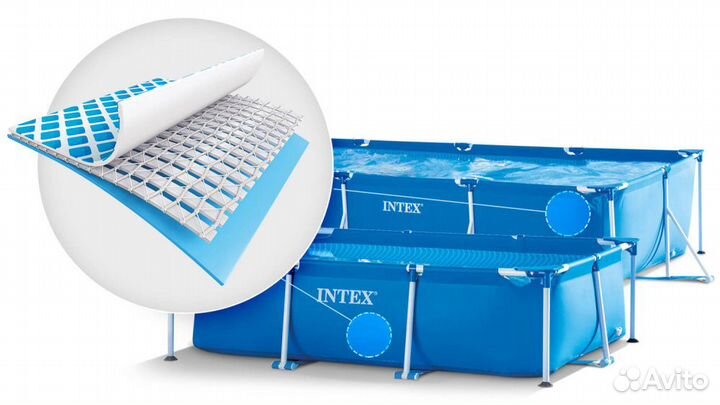 Каркасный бассейн Intex. 220х150х60 см (28270)