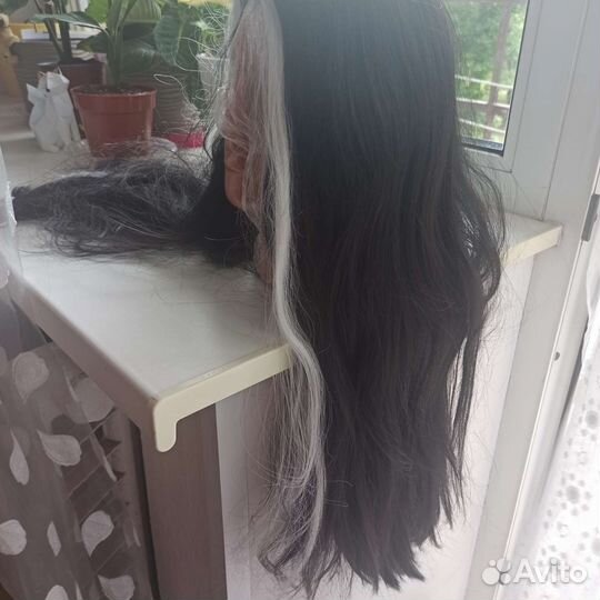 Черный парик косплей