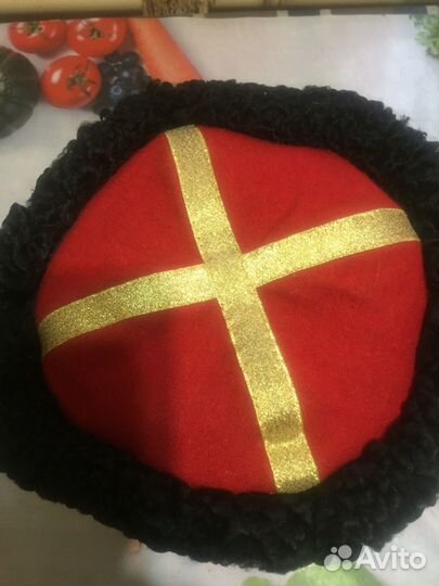 Папаха черная нат.каракуль высокая