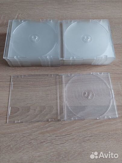 Боксы для CD и DVD дисков прозрачные