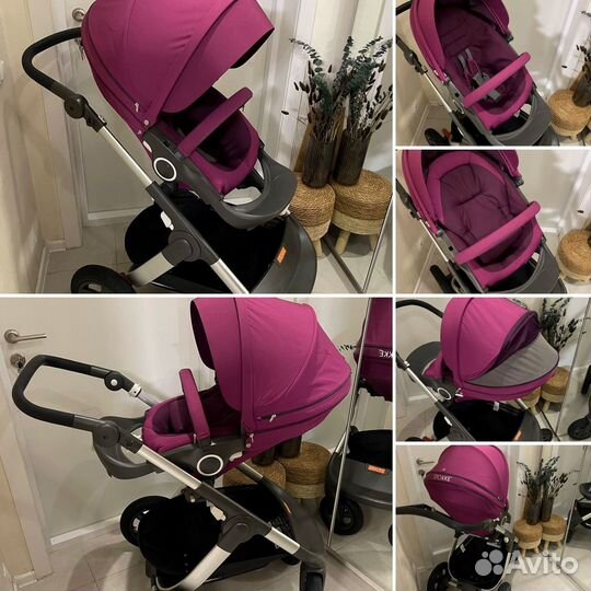 Коляска Stokke trailz Pirple 3в1