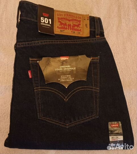 Мужские джинсы levis 501 новые