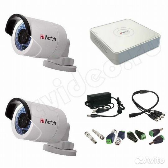 Ip комплект видеонаблюдения уличный Hiwatch