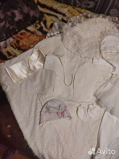 Конверт и комплект на выписку для девочки