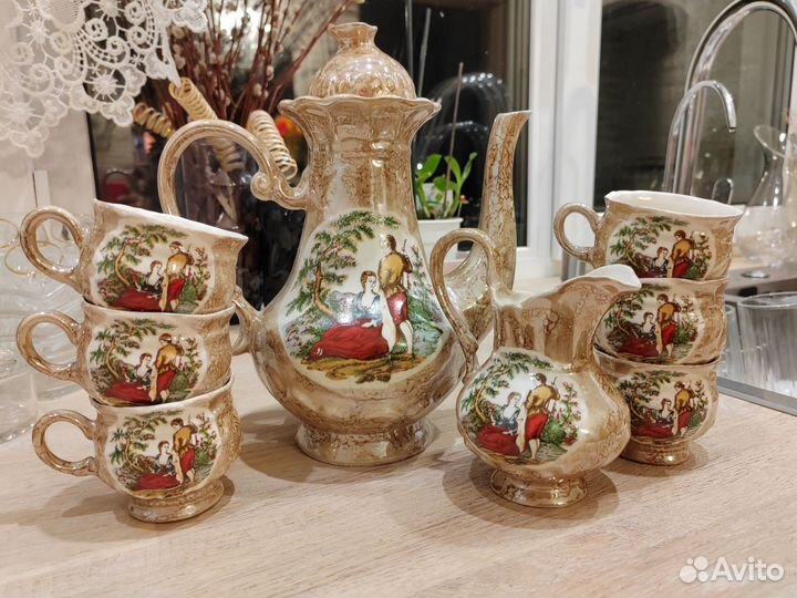 Сервиз чайный фарфоровый Пастушка