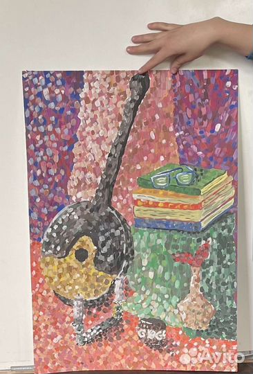 Картина экспрессионизм (гуашь)