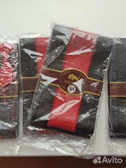 Чехол из натуральной кожи для рулевого колеса