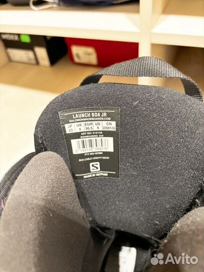 Сноубордические ботинки salomon 36,5