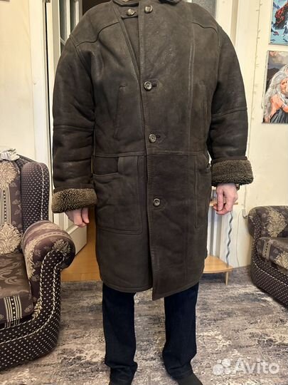 Дубленка натуральная мужская 52 54