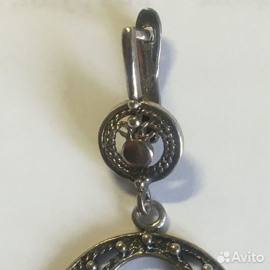 Серьги серебро