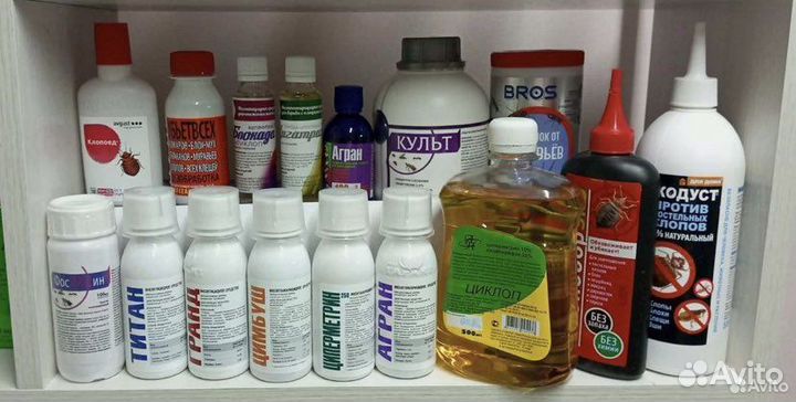 Средства от тараканов, клопов, всех паразитов