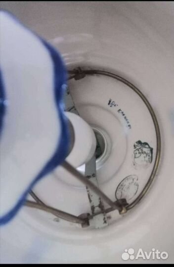 Лампа настольная гжель