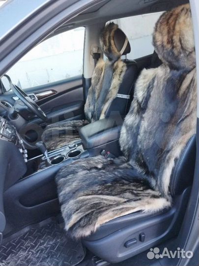 Меховые накидки натуральный волк