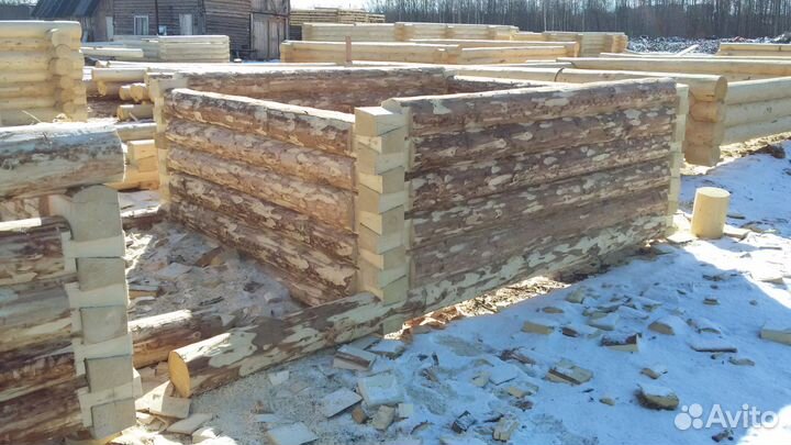 Изготовление срубов для домов и бань