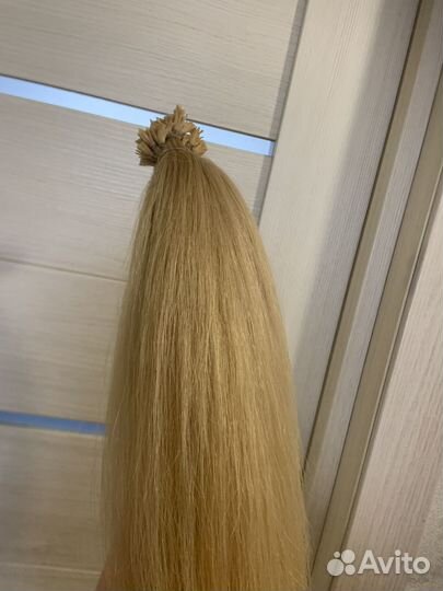 Волосы для наращивания 40 см блонд
