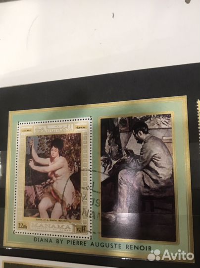 Почтовая марка Манама Ренуар