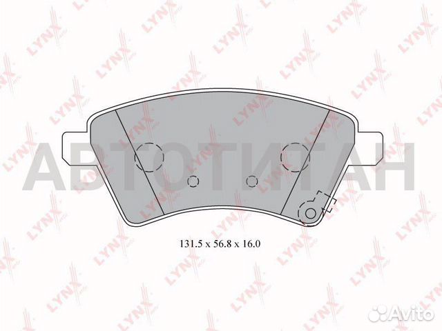 Колодки тормозные дисковые перед Suzuki SX4 перед 06- lynxauto BD7313