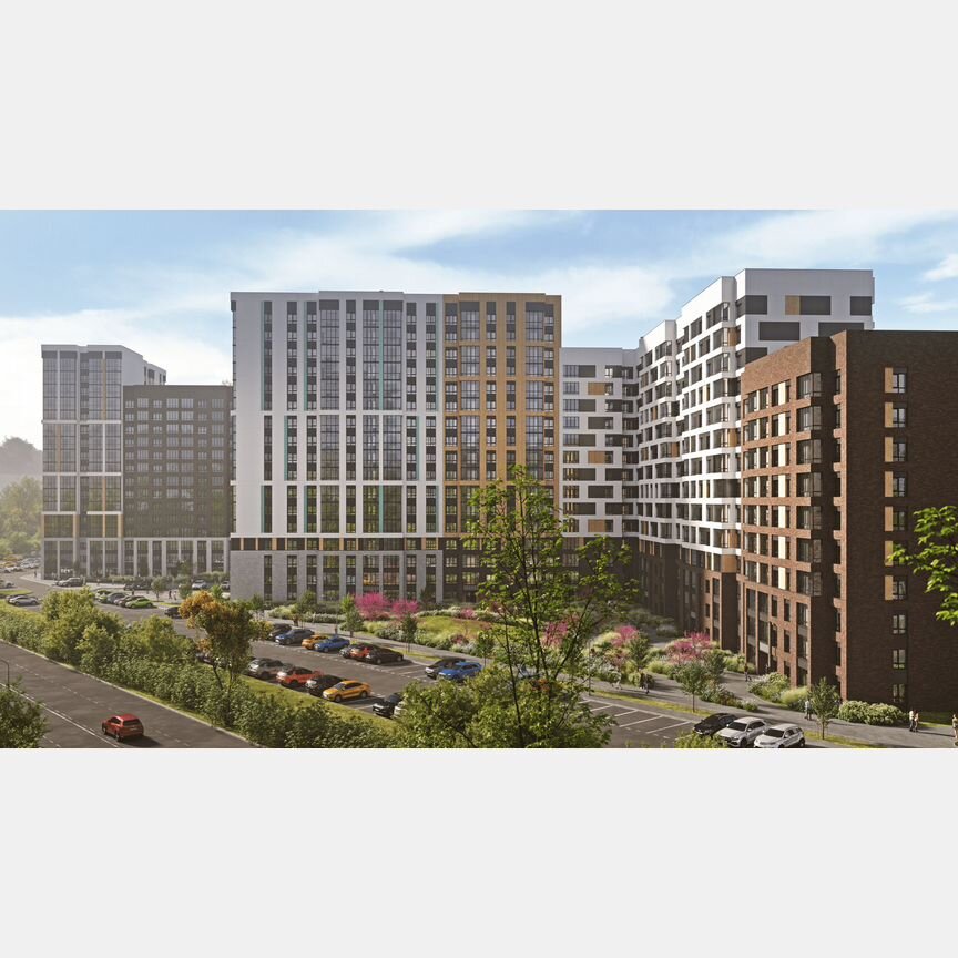 2-к. квартира, 64,9 м², 13/17 эт.