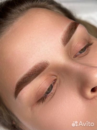 Перманентный макияж. Брови глаза губы