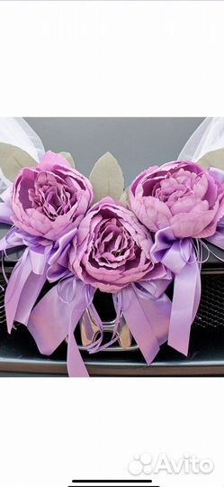 Украшения на свадебные авто