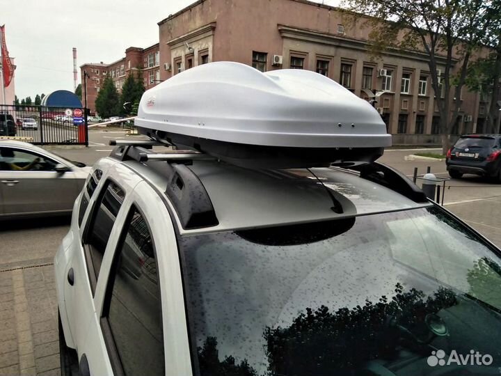 Автобокс Turino Medium 460 белый на Renault Duster