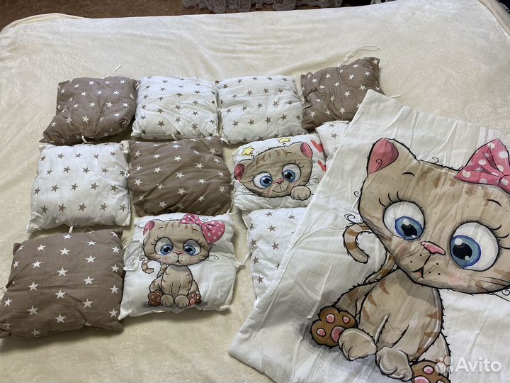 Бортики в кроватку для новорожденноего